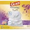 Glad 13 gal Trash Bags, 24 in x 27.38 in, Extra Heavy-Duty, .95 Mil, White 78902BX - alternate 13